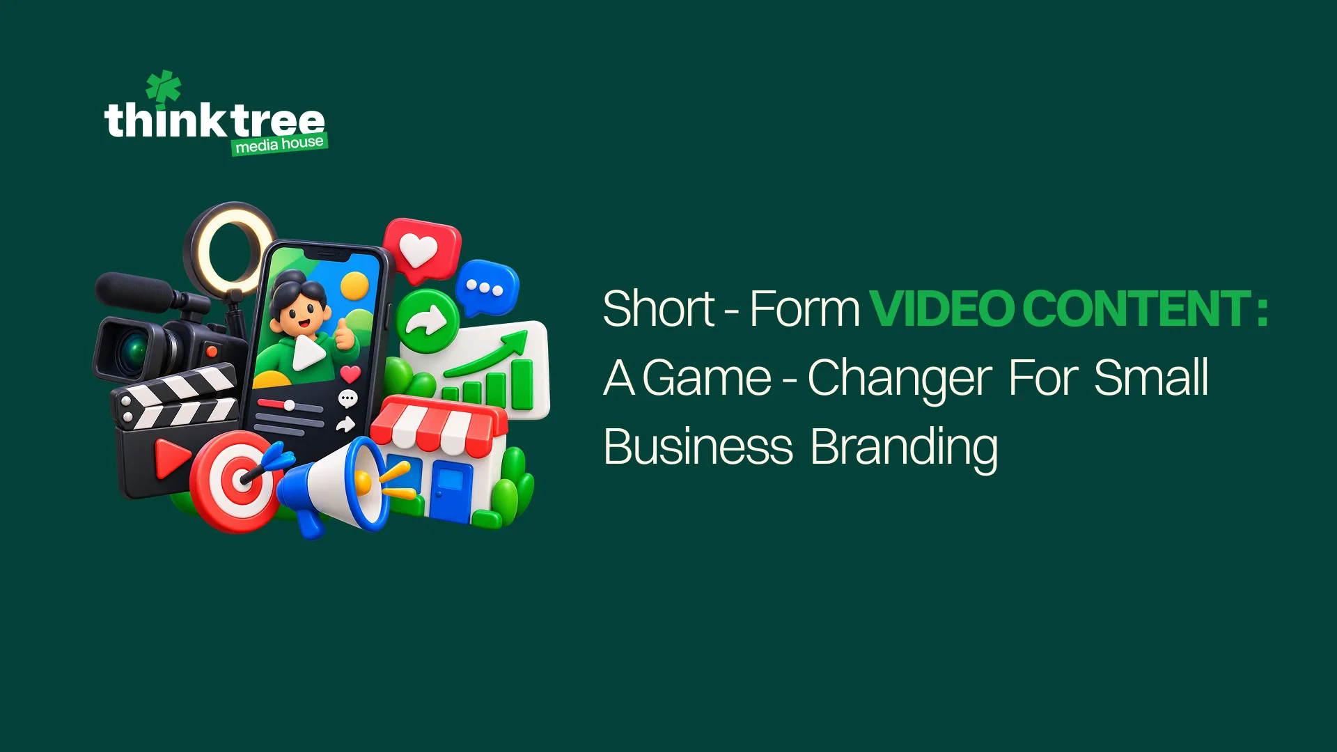 Short-form video content graphic highlighting its role in small business branding.